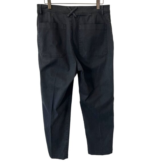 Peruvian Connection Black Lyocell Blend Straight Leg High Rise Ankle Pants 10 - Picture 4 of 11